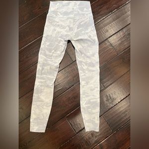 white lululemon camo leggings